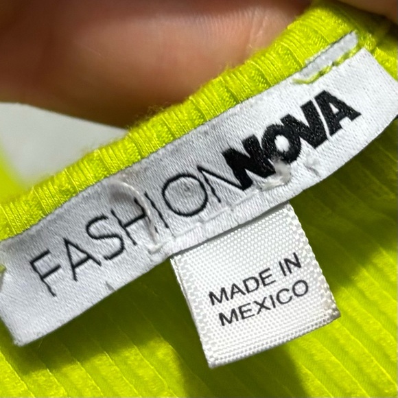 Fashion Nova Green Backless Bodycon Dress Plunge Neckline - Picture 4 of 4